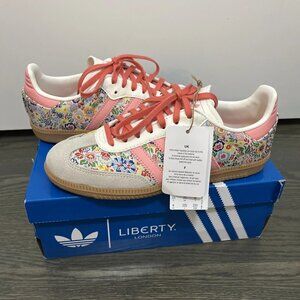 Adidas Samba OG Liberty London Pink Floral Toddler Sneakers
